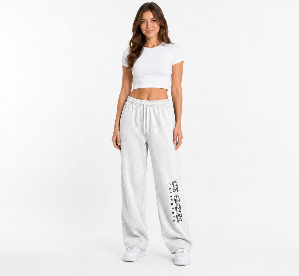 Los Angeles Print Wide Leg Pants