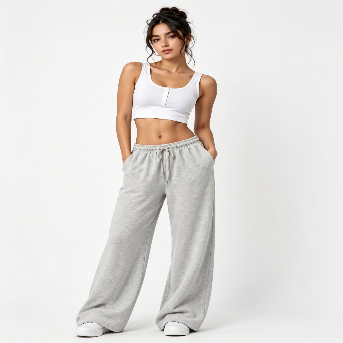 Oversized Wide-Leg Sweatpants
