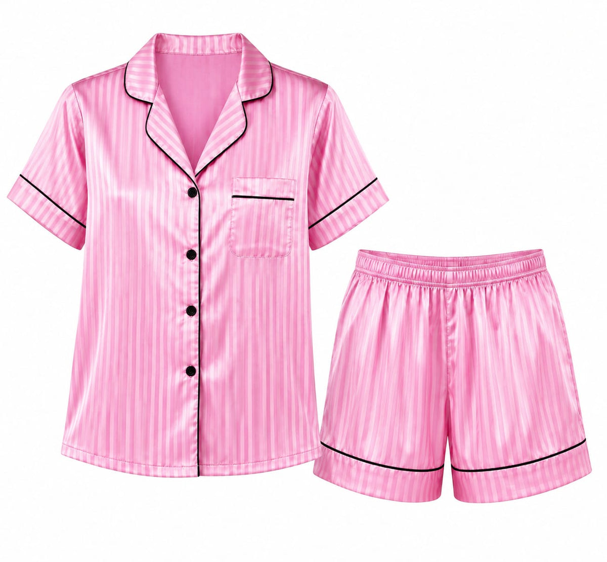 Classic Stripe Satin PJ Set