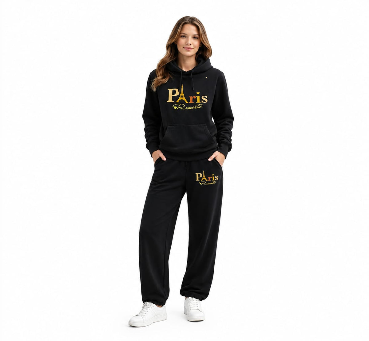 Paris Graphic Hoodie Lounge Set