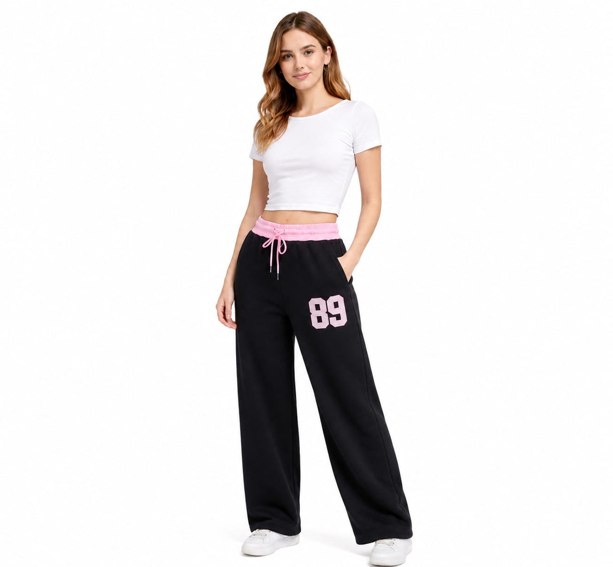 Contrast Waist '89' Sweatpants