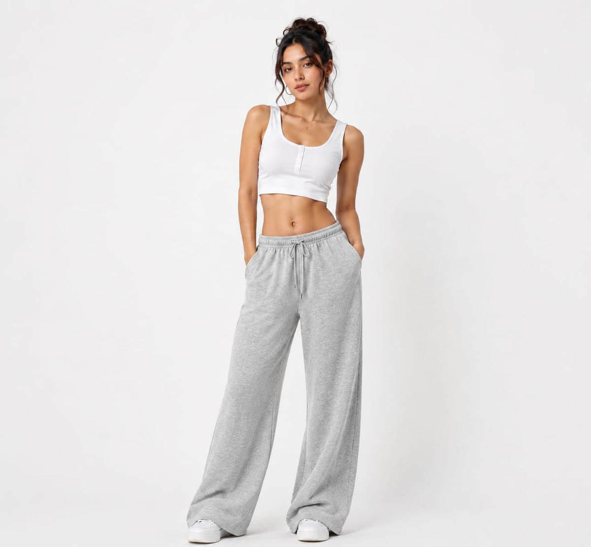 Oversized Wide-Leg Sweatpants